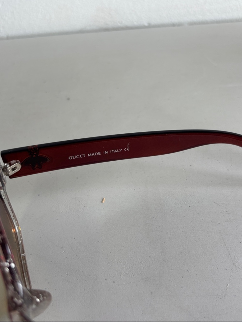 Gucci Women’s Pink to Gold Ombre Square Sunglasses - Picture 4 of 8
